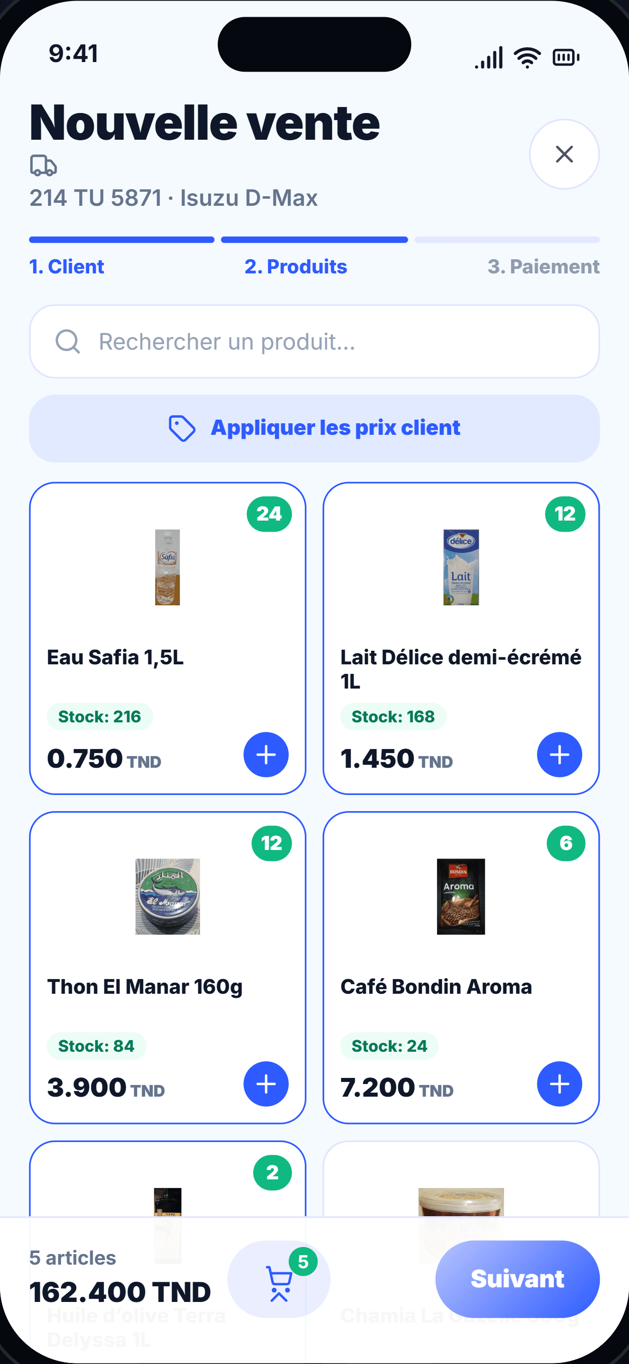 Catalogue produit